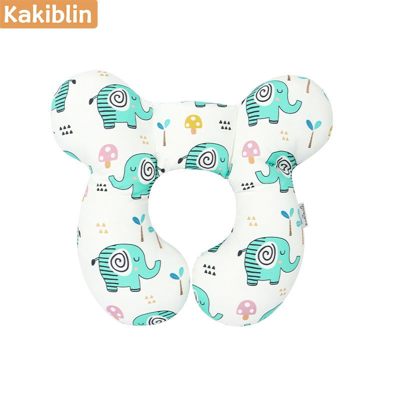 Baby head protection U-shaped pillow stroller fixed head pillow Car seat sleeping protection head and neck pillow