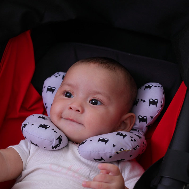 Baby head protection U-shaped pillow stroller fixed head pillow Car seat sleeping protection head and neck pillow