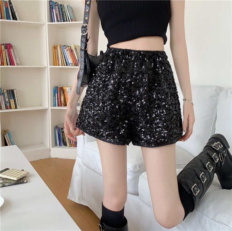 Bottom pants loose casual hot pants straight leg wide leg pants trend